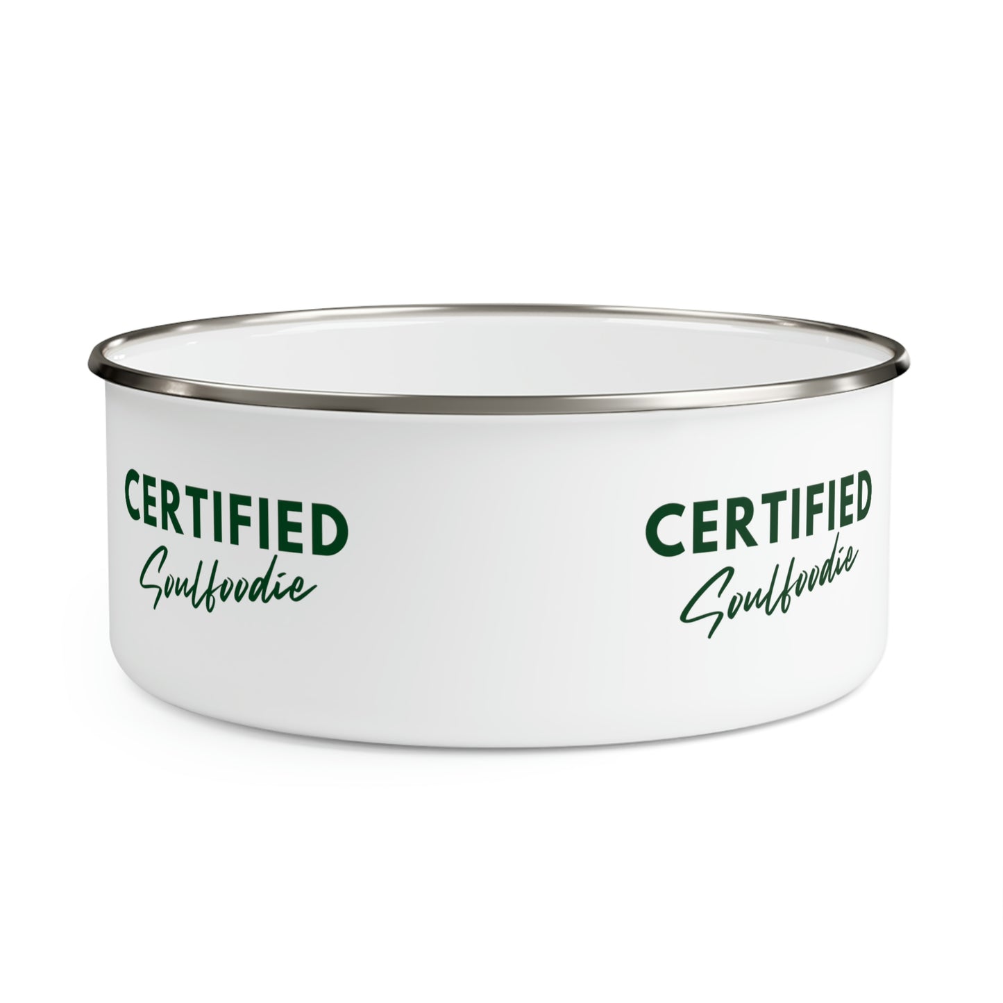 Certified Soul Foodie Enamel Bowl