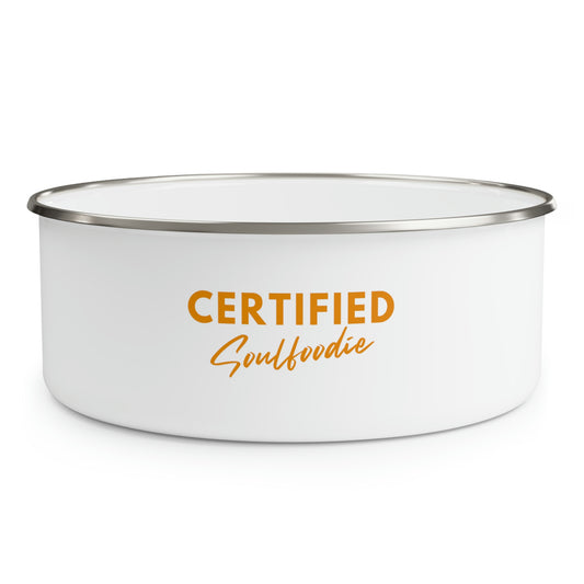 Certified Soul Foodie Enamel Bowl